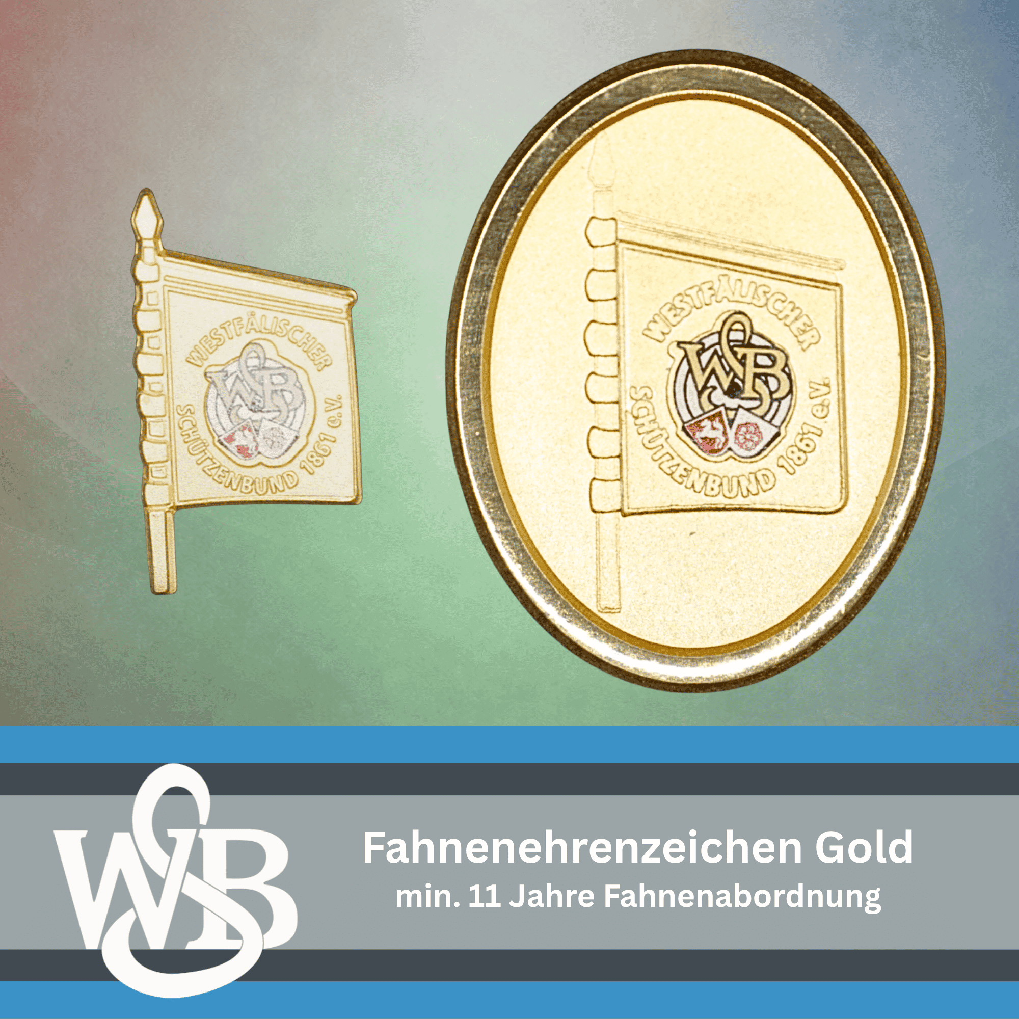 WSB Fahnenehrenzeichen Gold